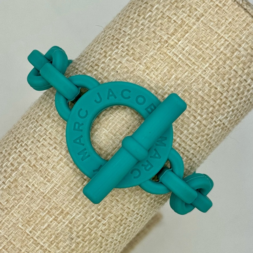 Marc Jacobs Teal Silicone Bracelet